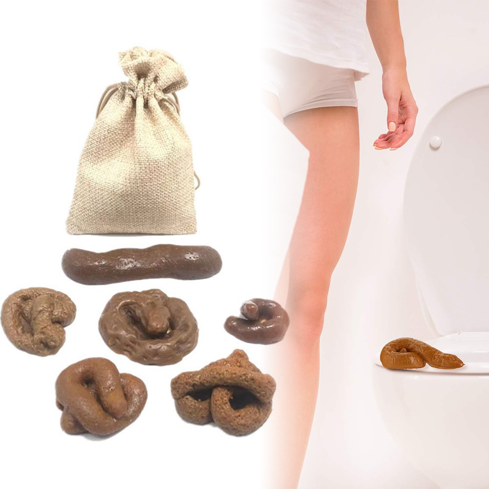Fake Poop Gag Gift - 6 sztuk/zestaw Zabawka do żartów z