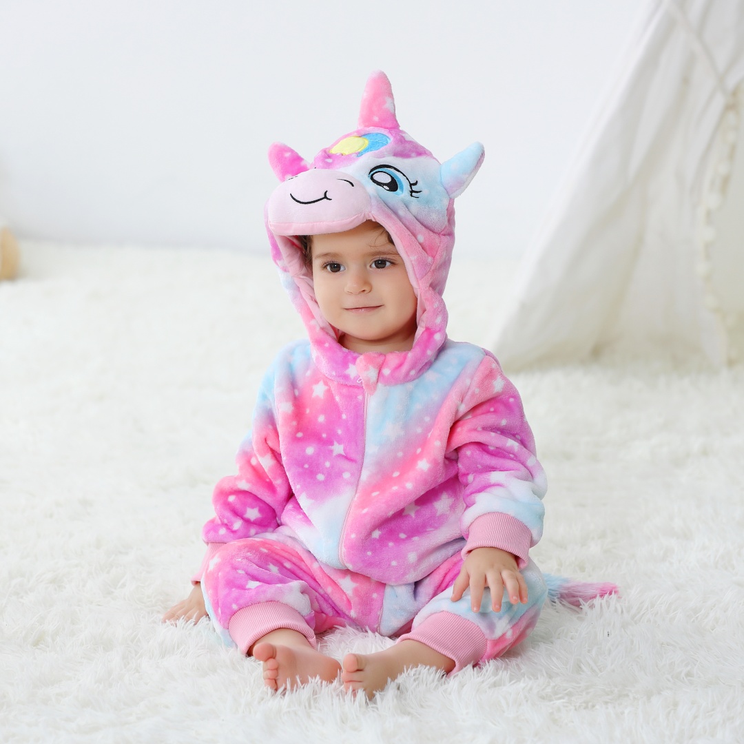 Spiderman Jumpsuit Kids - Kombinezony niemowlęce z jednorożcem z kapeluszem,