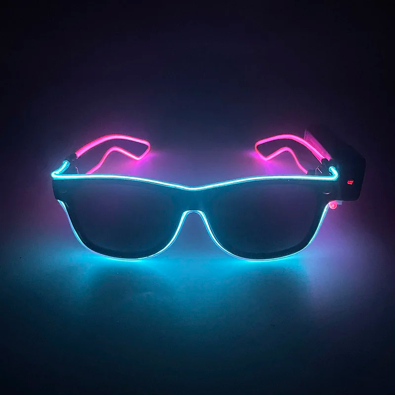 Glow In The Dark Party Glasses - Nowe, fajne, bezprzewodowe, świecące okulary LED,