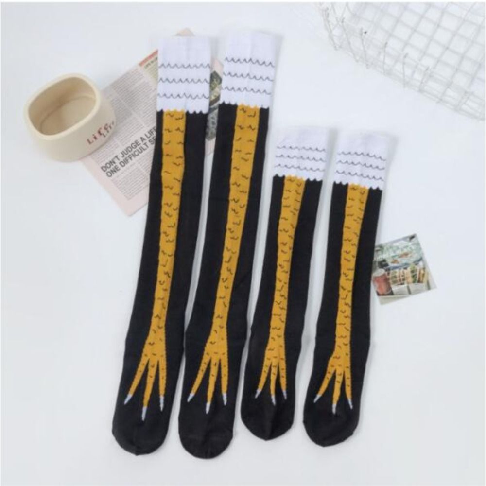 Funny Chicken Leg Socks - Nowość bawełniane wysokie rurki skarpetki z