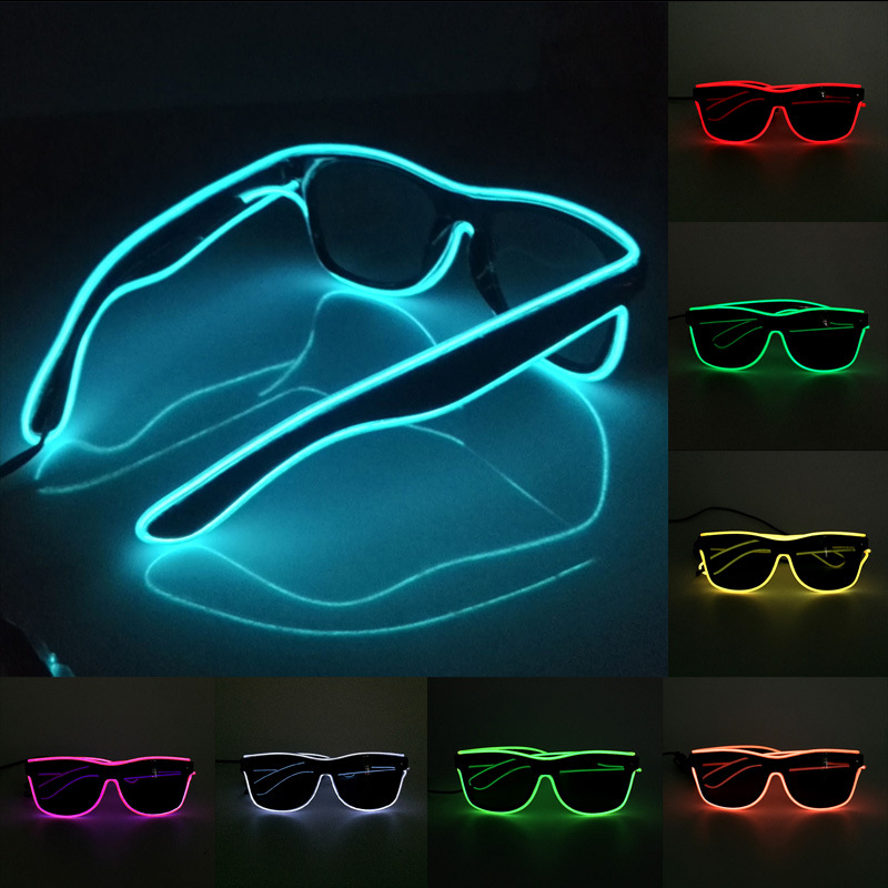 Glow In The Dark Party Glasses - NOWE okulary Led Lights imprezy Rave