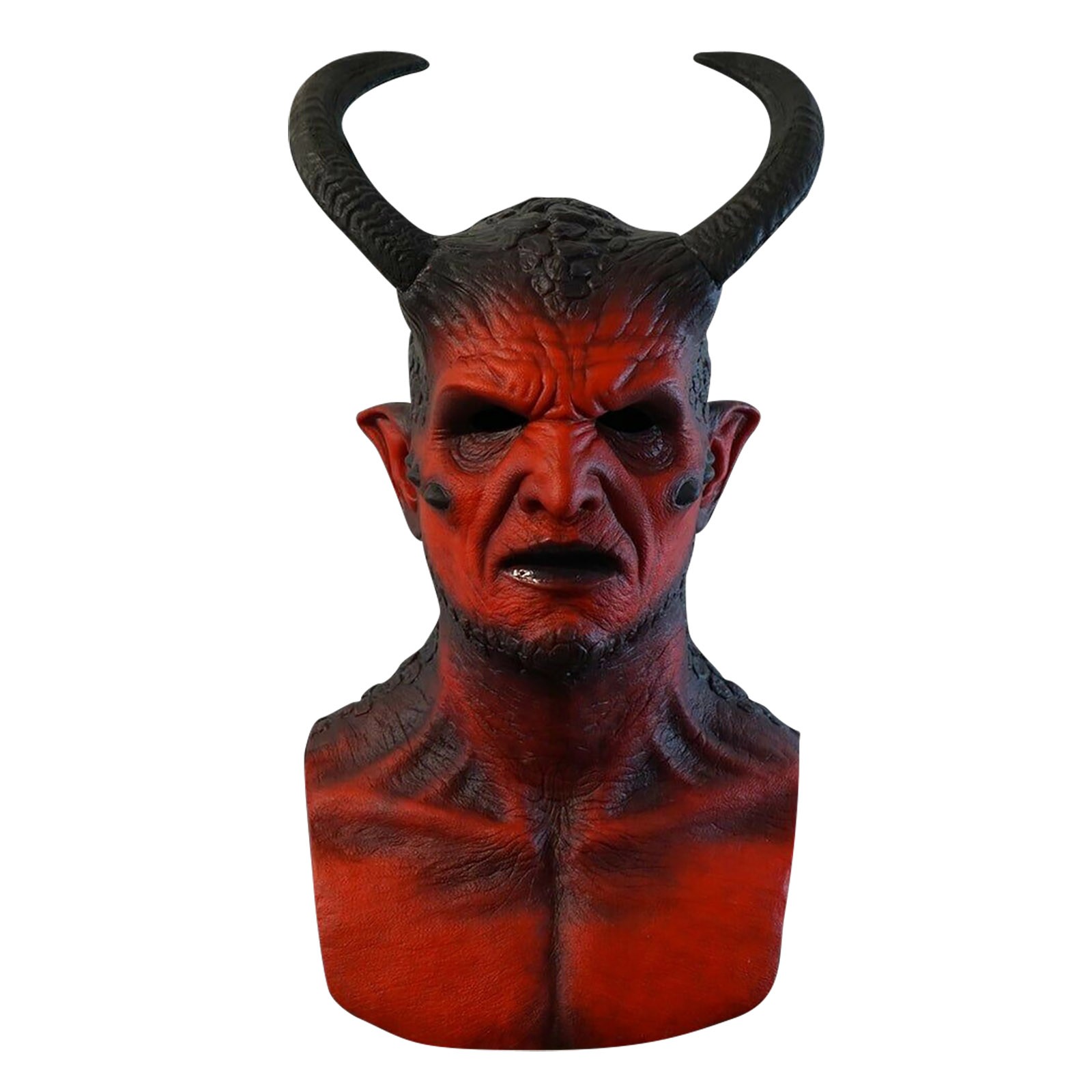 Prank Toys - -Demon lateksowa maska diabeł realistyczny dowcipny