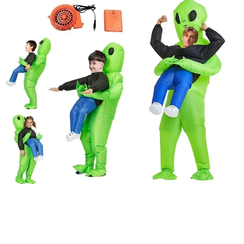 Inflatable Dinosaur Costume Adult - Kostium dmuchany potwór Cary Green Alien