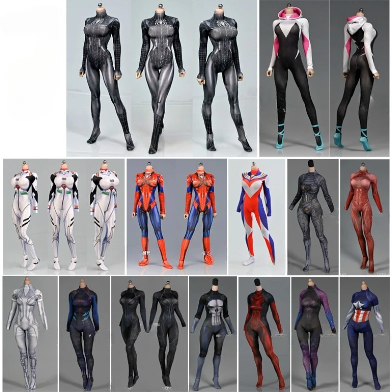 Spiderman Jumpsuit Kids - Kombinezony Model 1/6 Anime Girls Fighter