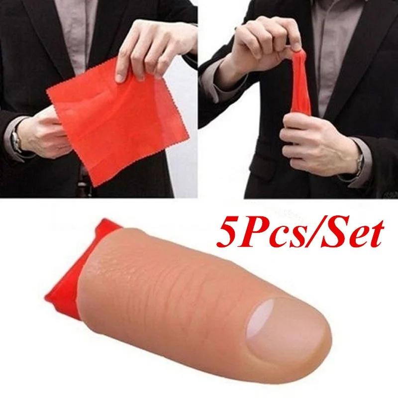Thumb Tip Magic Trick Set - 5 sztuk/zestaw Fałszywe Miękkie Końcówki Palców