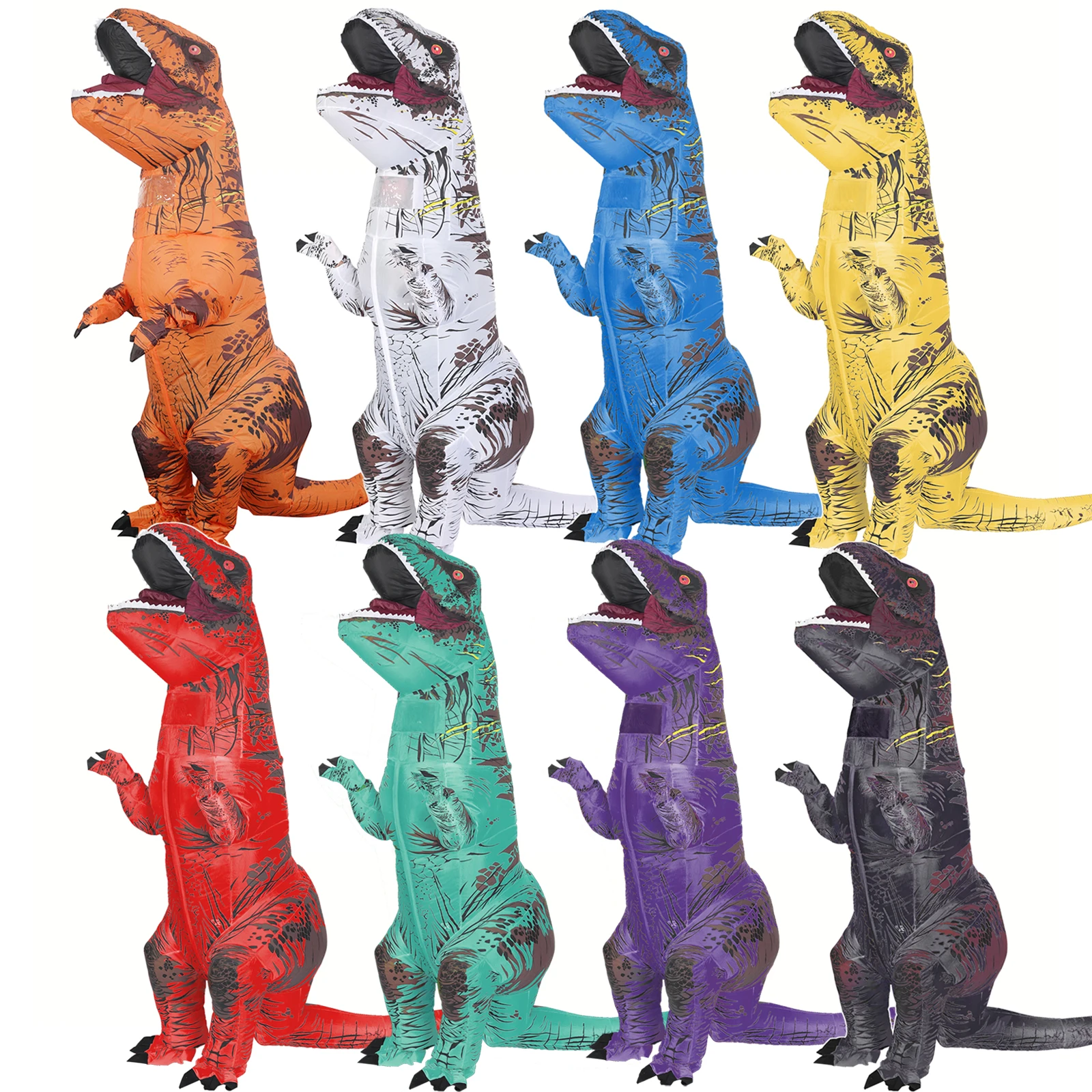 Inflatable Dinosaur Costume Adult - Tyranozaur nadmuchiwany kostium dinozaura t-rex dla