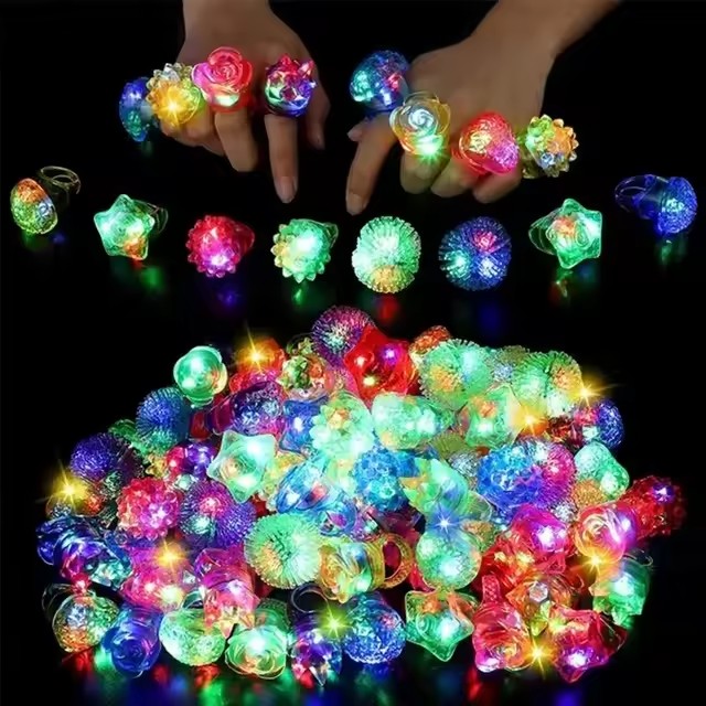 10 szt. Świecące Pierścienie L – Glow In The Dark Party Glasses recenzja i cena