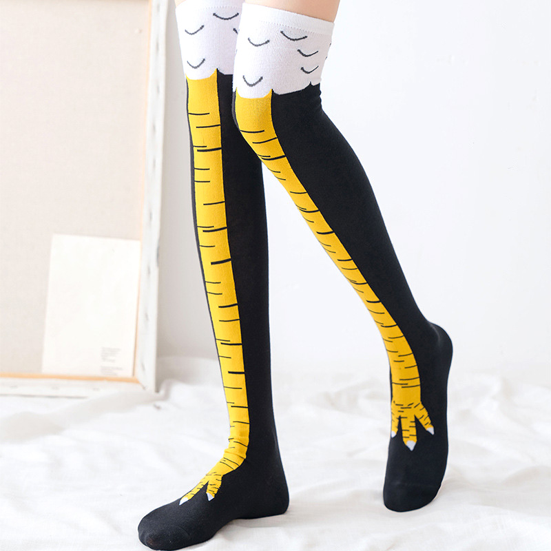 1 Para Damskich Podkolanówek z – Funny Chicken Leg Socks recenzja i cena