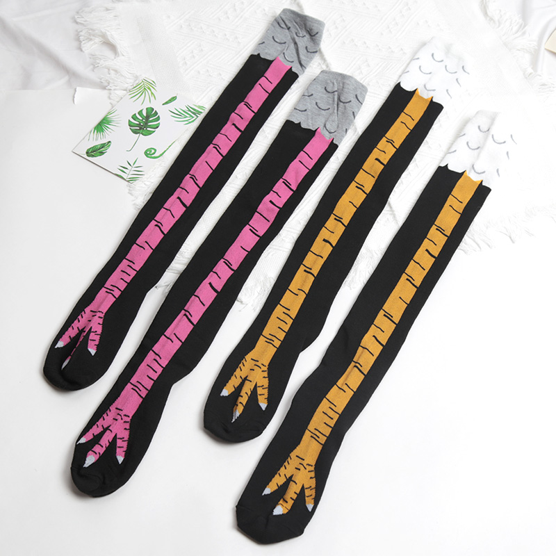 1 Para Damskich Podkolanówek z – Funny Chicken Leg Socks recenzja i cena