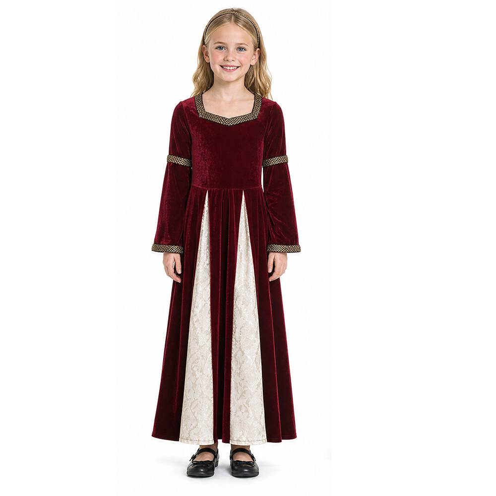 Sukienka z aksamitu w stylu re – Medieval Renaissance Dress Women recenzja i cena