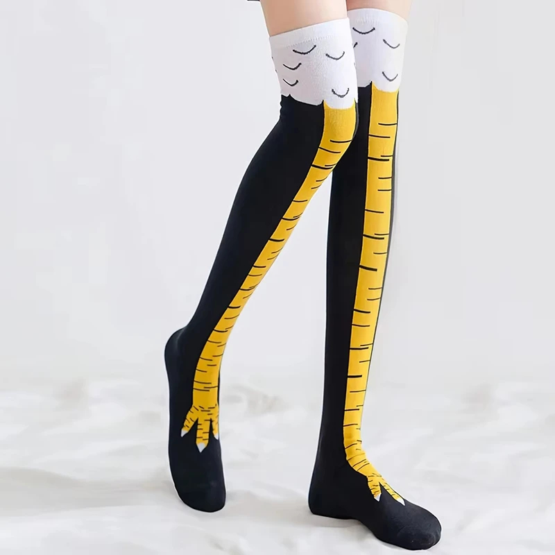 1/2/4 Pary Damskie Podkolanówk – Funny Chicken Leg Socks recenzja i cena