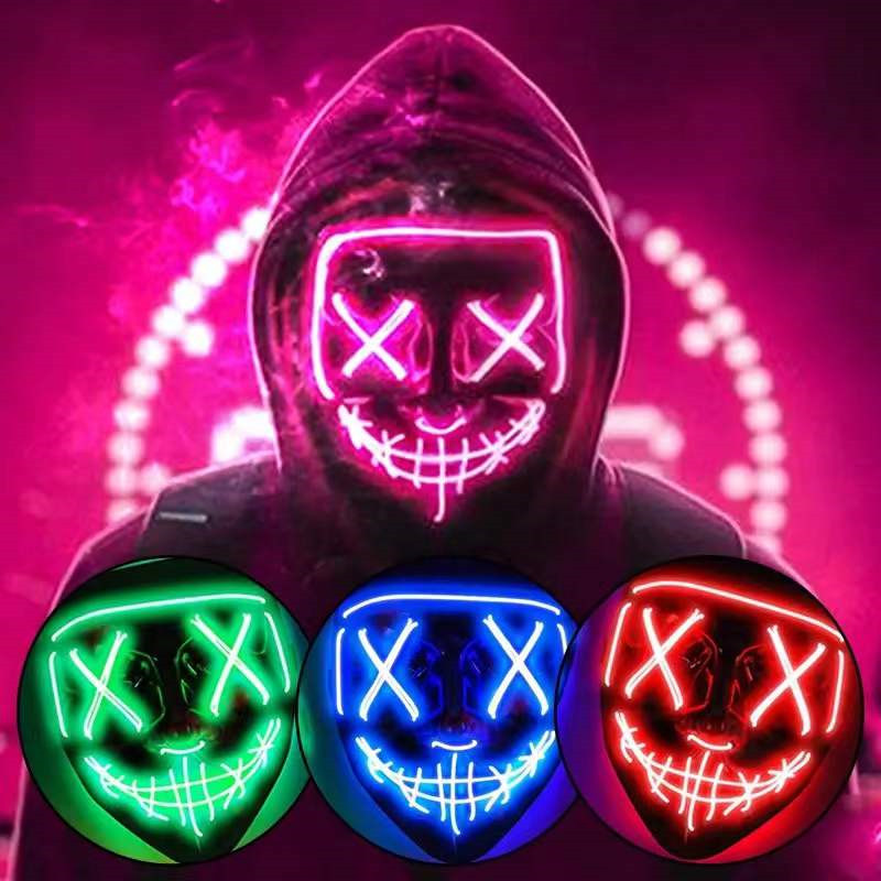 Maski na Halloween dla mężczyz – Led Purge Mask Halloween recenzja i cena