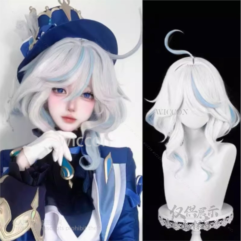 Anime Gra Furina Cosplay Kosti – Anime Cosplay Wig Heat Resistant recenzja i cena