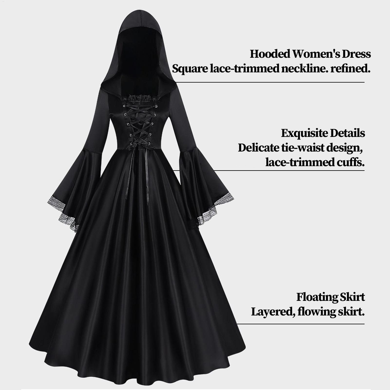 Kostium czarownicy na Hallowee – Medieval Renaissance Dress Women recenzja i cena