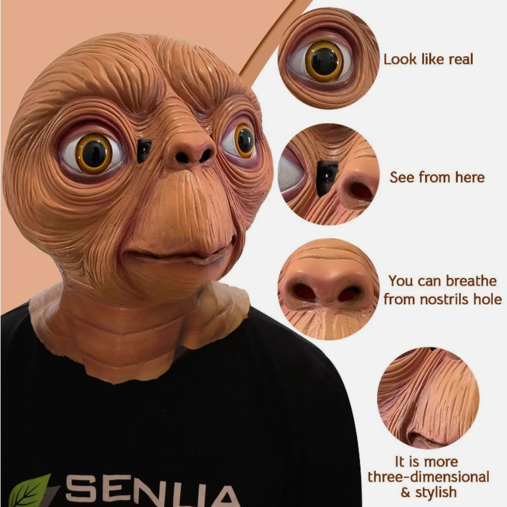 Realistyczna maska ​​lateksowa – Latex Alien Mask Realistic recenzja i cena