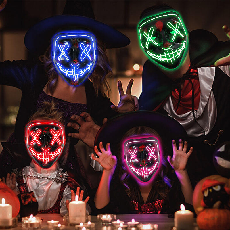 Straszna maska Purge na Hallow – Led Purge Mask Halloween recenzja i cena