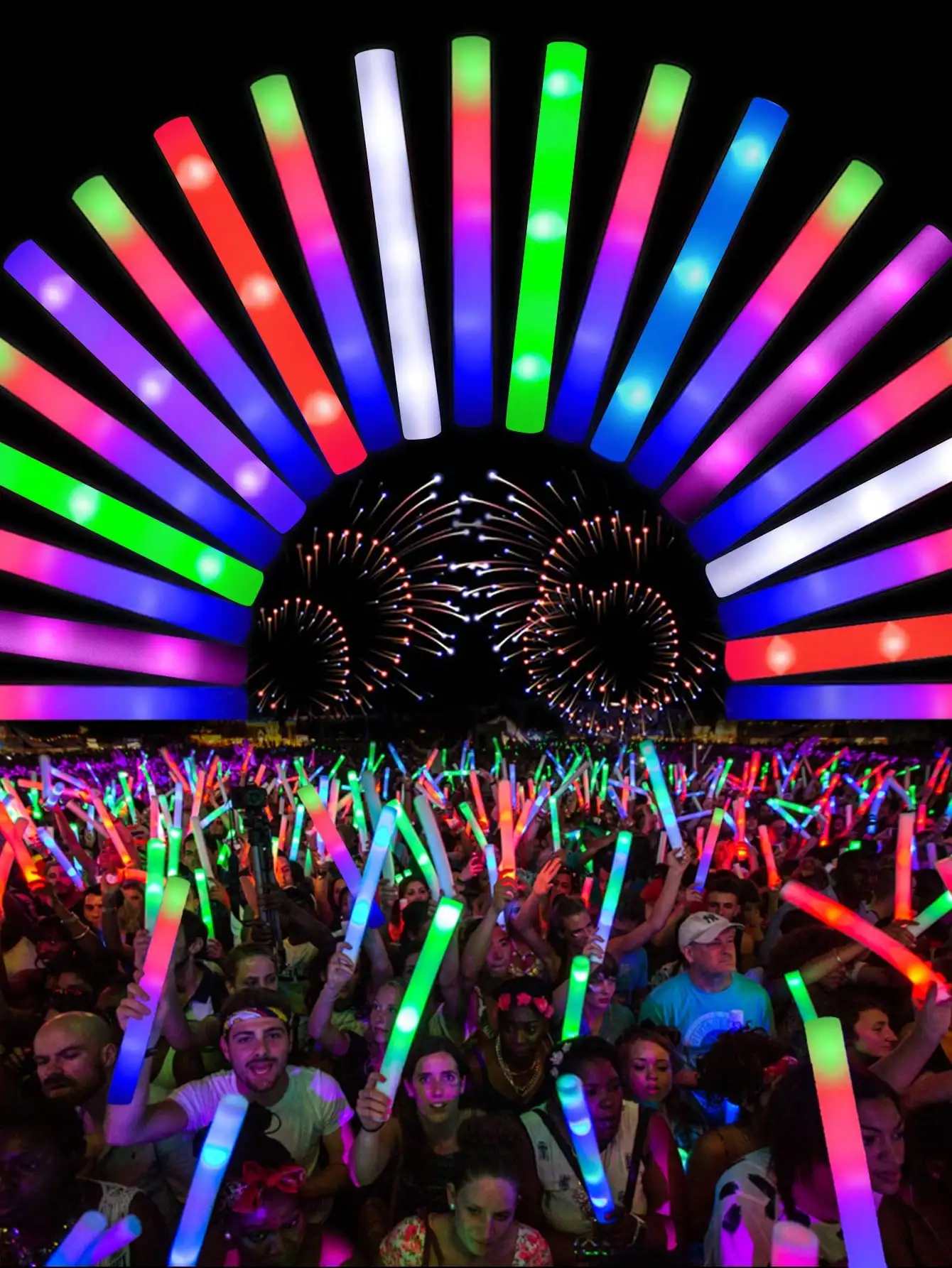 20/30 szt. LED Piankowe Pałecz – Flashing Led Foam Sticks Party recenzja i cena