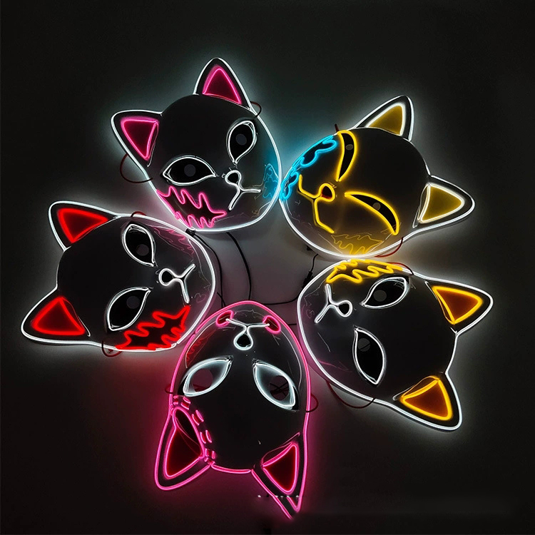 Japońskie Anime Demon Fox Mask – Led Purge Mask Halloween recenzja i cena