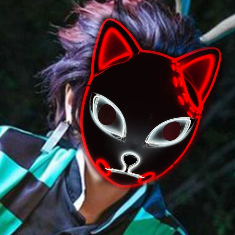 Japońskie Anime Demon Fox Mask – Led Purge Mask Halloween recenzja i cena
