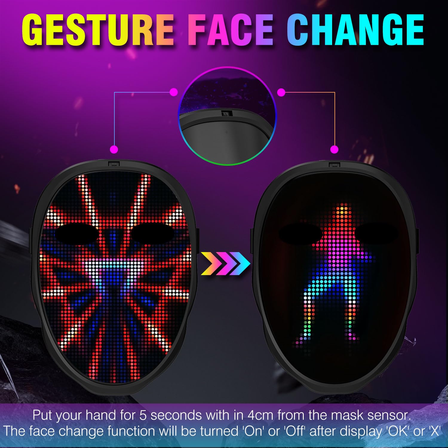 Party LED Light up Mask Gestur – Led Purge Mask Halloween recenzja i cena