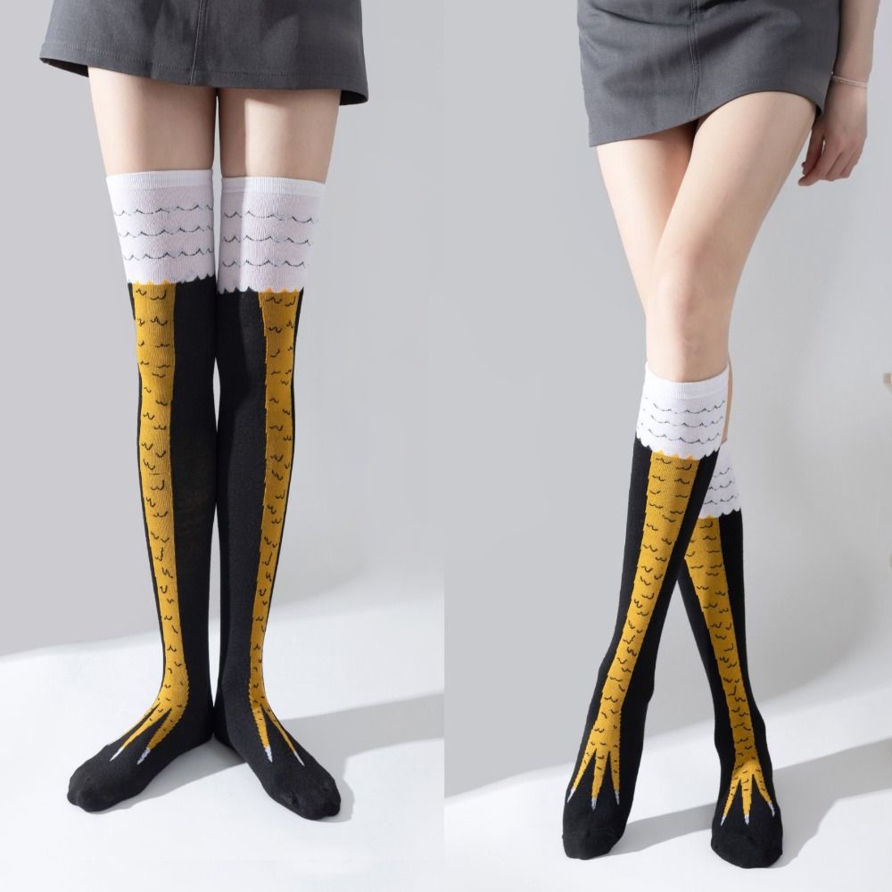 Nowość bawełniane wysokie rurk – Funny Chicken Leg Socks recenzja i cena