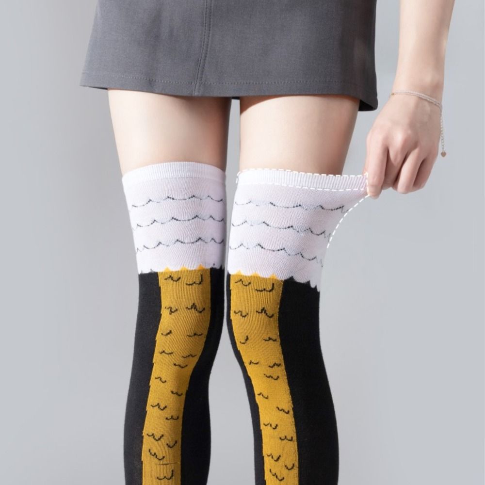 Nowość bawełniane wysokie rurk – Funny Chicken Leg Socks recenzja i cena