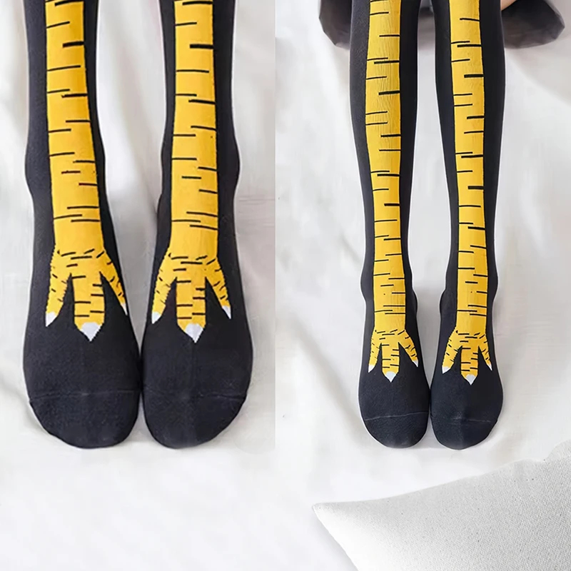 1/5/15 Par Damskich Podkolanów – Funny Chicken Leg Socks recenzja i cena
