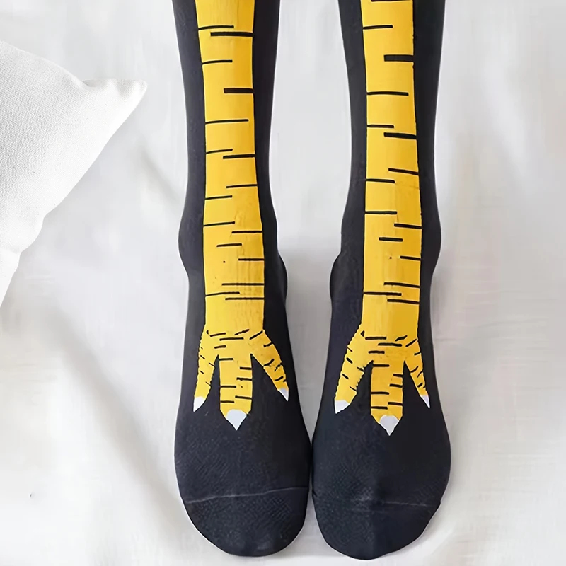 1/5/15 Par Damskich Podkolanów – Funny Chicken Leg Socks recenzja i cena