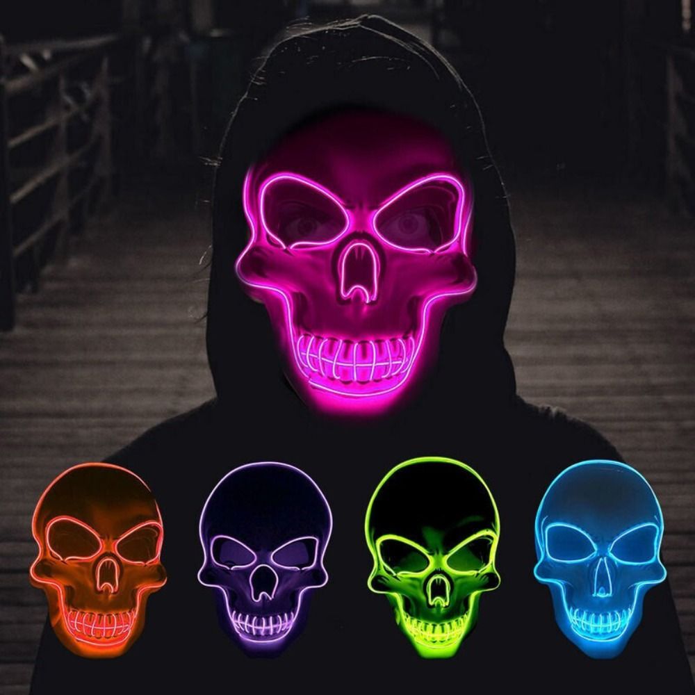 Maska czaszki LED na Halloween – Led Purge Mask Halloween recenzja i cena