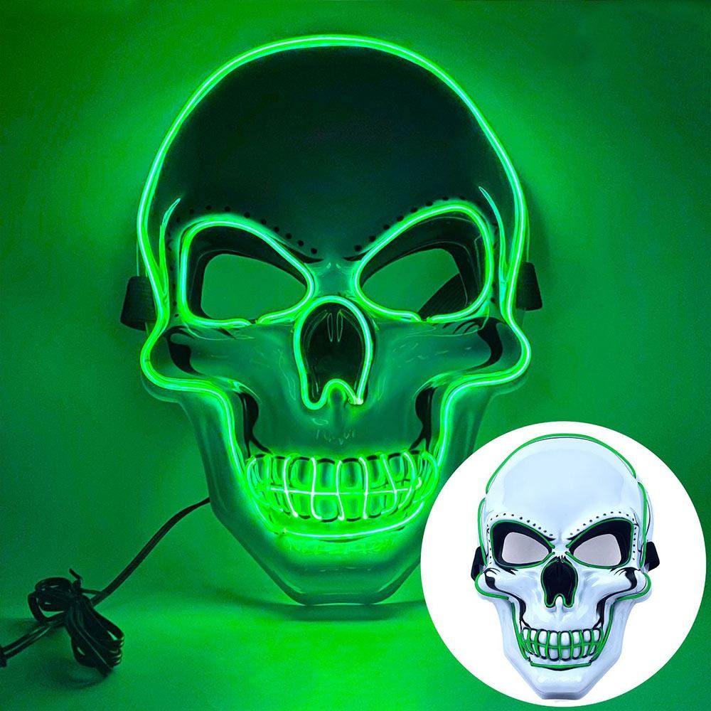 Maska czaszki LED na Halloween – Led Purge Mask Halloween recenzja i cena
