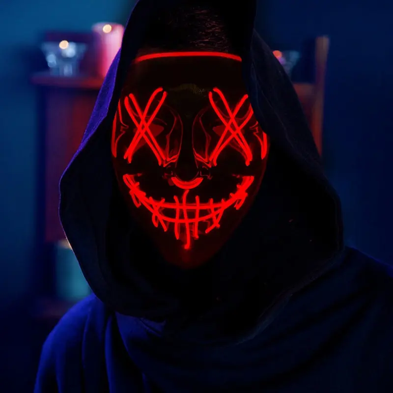 Gorąca wyprzedaż na Halloween  – Led Purge Mask Halloween recenzja i cena