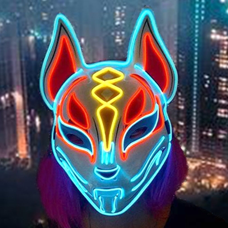 Świecące Demon Slayer maska Co – Led Purge Mask Halloween recenzja i cena