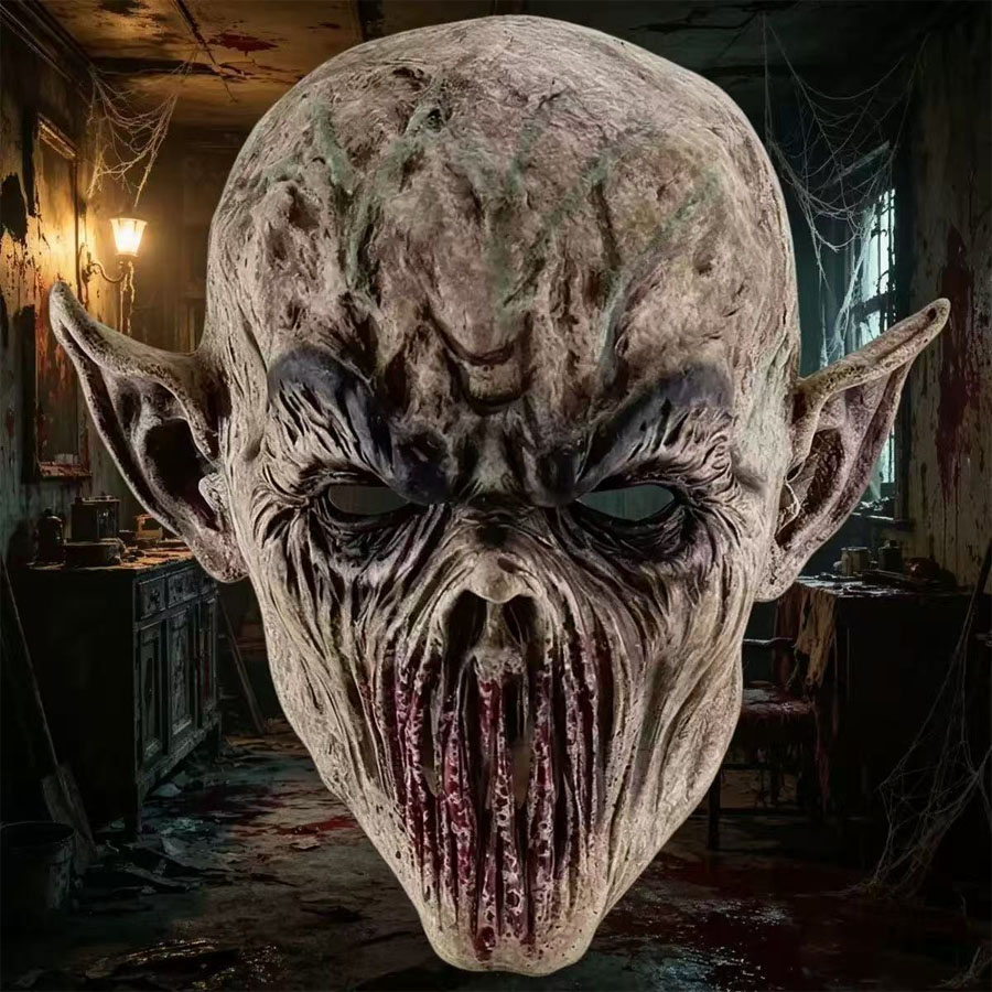Maska na Halloween - przerażaj – Latex Alien Mask Realistic recenzja i cena