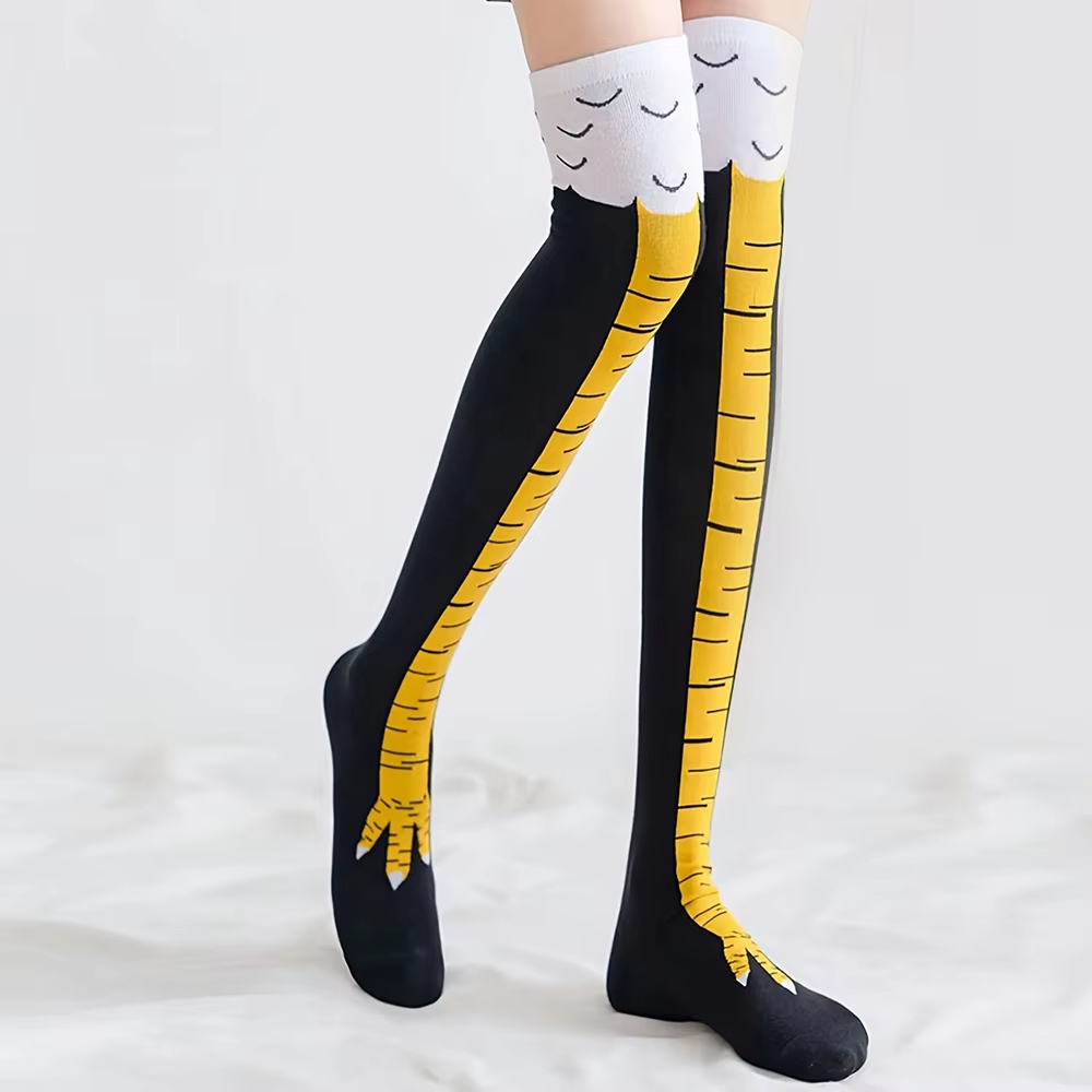 1/2/5 Par Damskich Podkolanówe – Funny Chicken Leg Socks recenzja i cena
