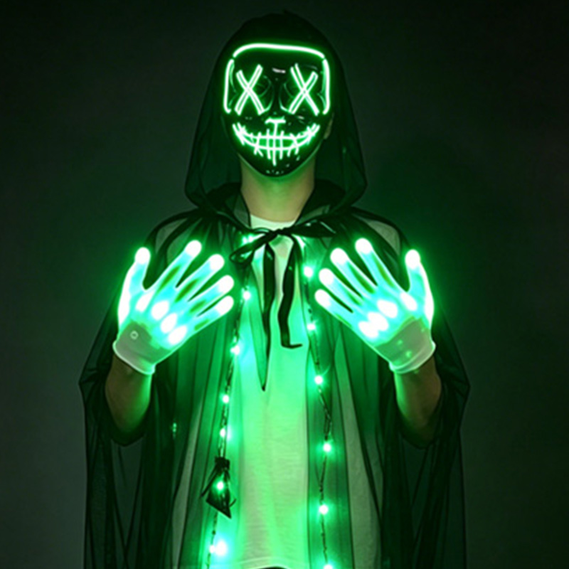 Zestaw: maska czaszki LED, świ – Led Purge Mask Halloween recenzja i cena