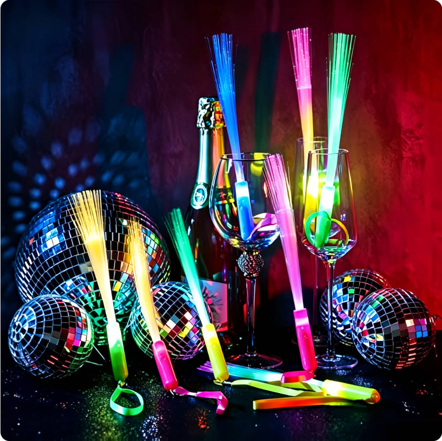 24-200 szt. Świecące pałeczki  – Glow In The Dark Party Glasses recenzja i cena