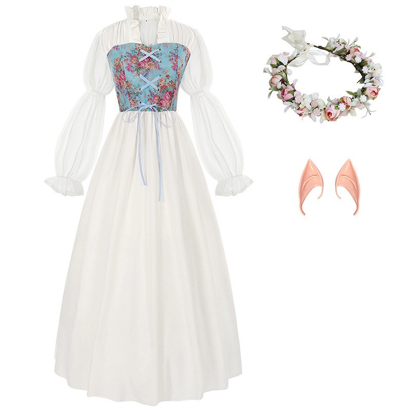 Sukienka w stylu renesansowym  – Medieval Renaissance Dress Women recenzja i cena