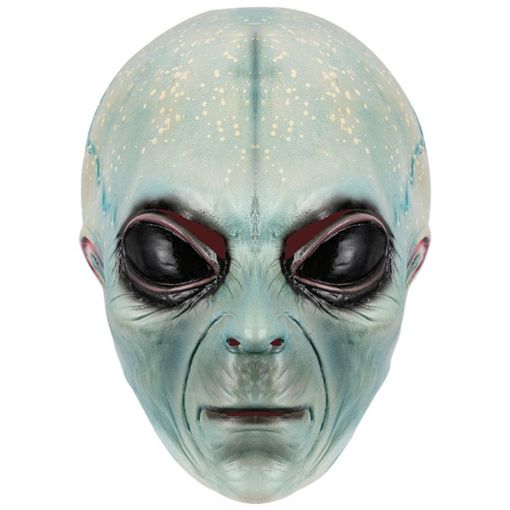 Maska obcej z lateksu, zielona – Latex Alien Mask Realistic recenzja i cena